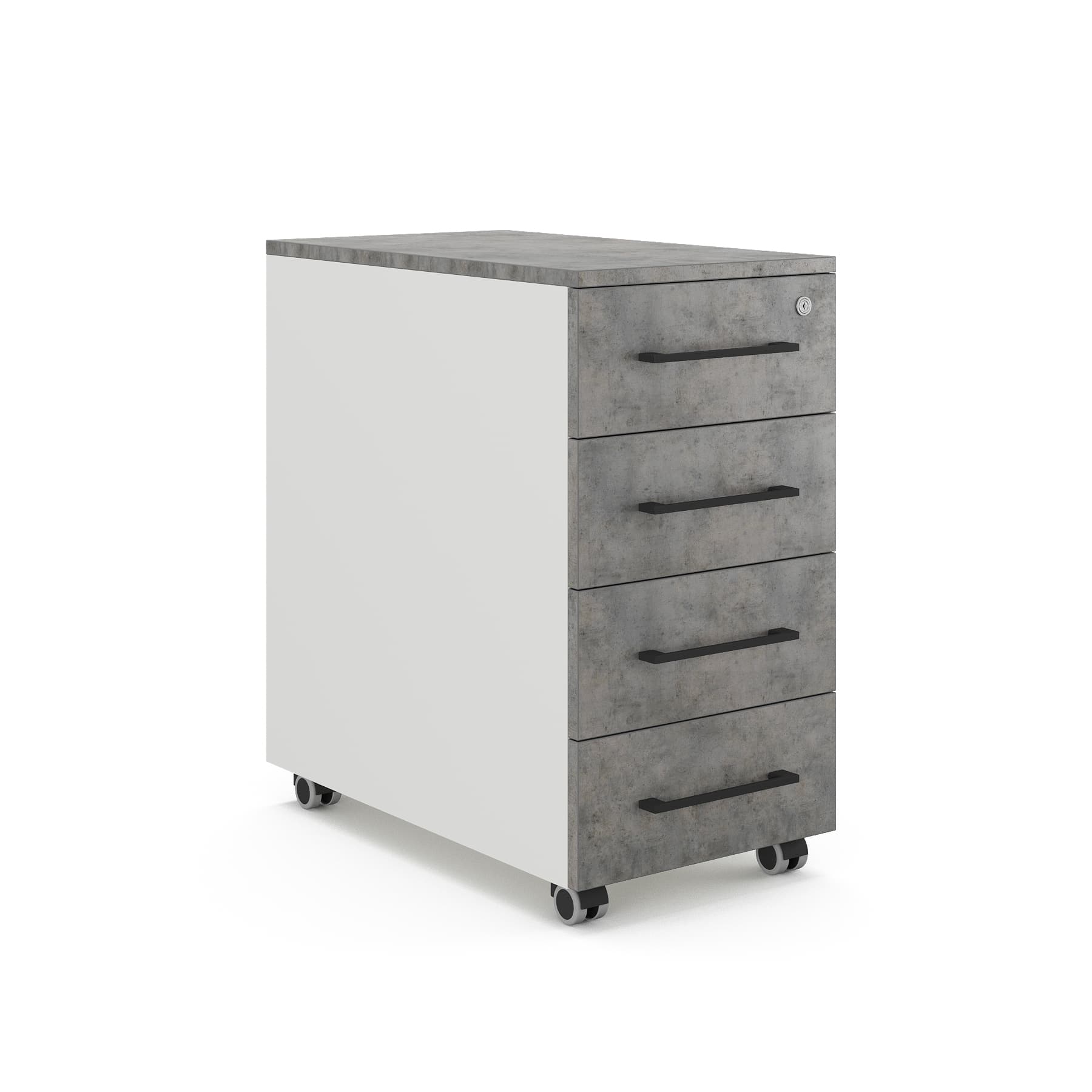 Тумба мобильная Kobor TМ4-40/70 white/chicago