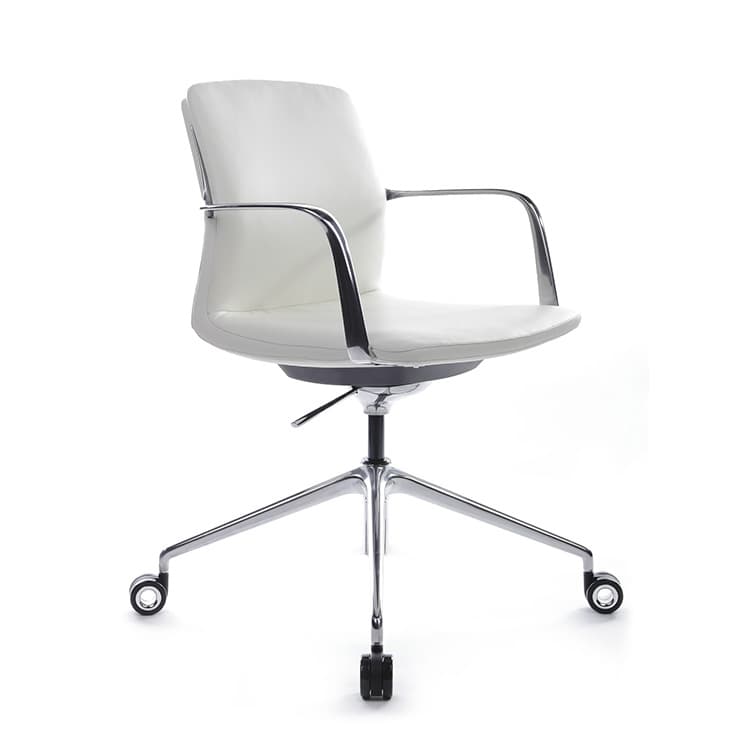 Кресло RV DESIGN Plaza-M FK004-B12 Белый (6207) натуральная кожа