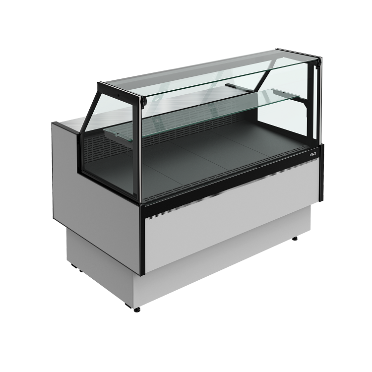 Витрина холодильная Carboma PRAIA 2 GC85 SM 0,94-1 с боковинами 9006-9005