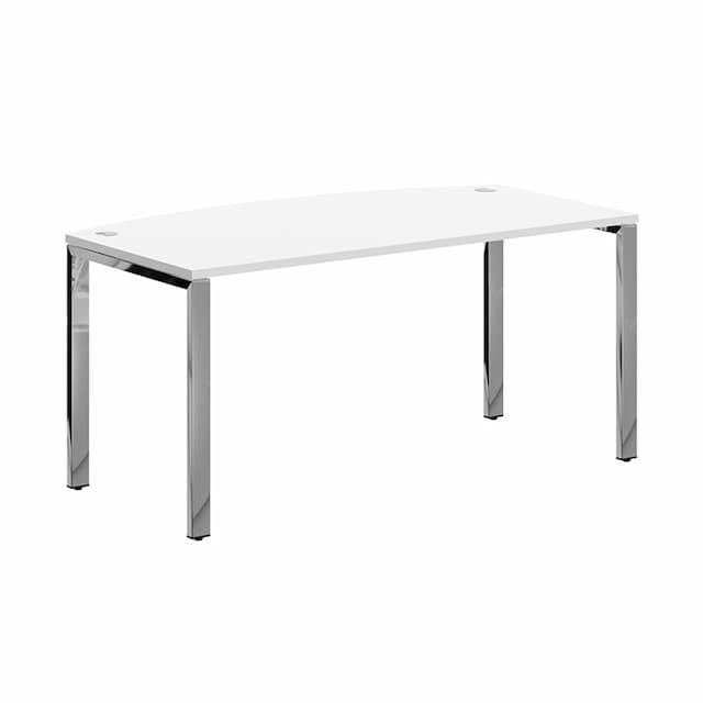 Стол руководителя Skyland XGET 169.1 белый/нержавеющая сталь 1600х867х750 XTEN GLOSS