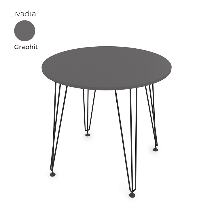 Стол обеденный круглый Алсав 21Livadia.008 Graphit