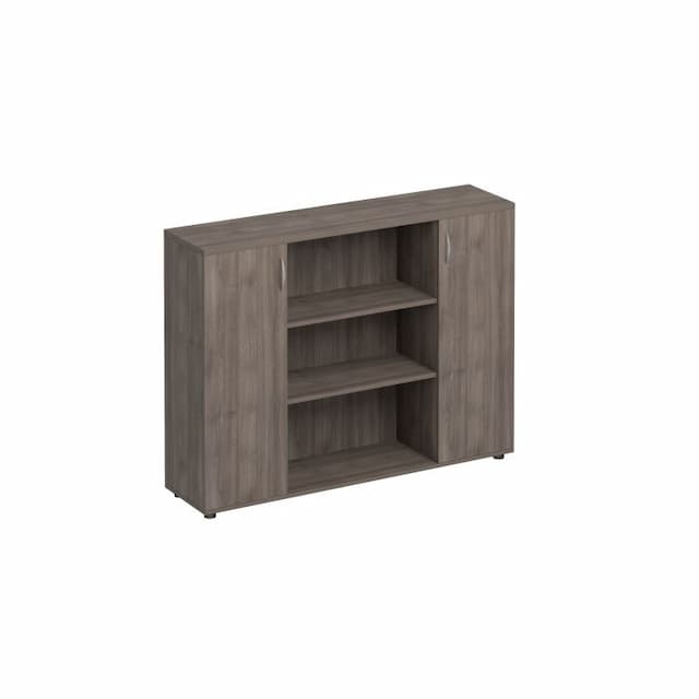 Шкаф комбинированный средний Юнитекс Комфорт КФ К.529 ШТ (154x38x115.6) дуб шамони темный