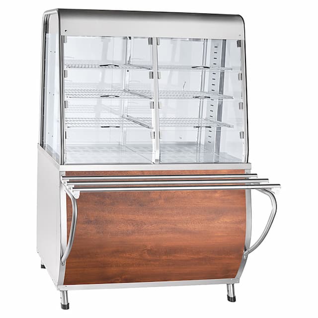 Прилавок-витрина тепловой Abat ПВТ-70Т (закрытая витрина, 1120 мм) кашир.