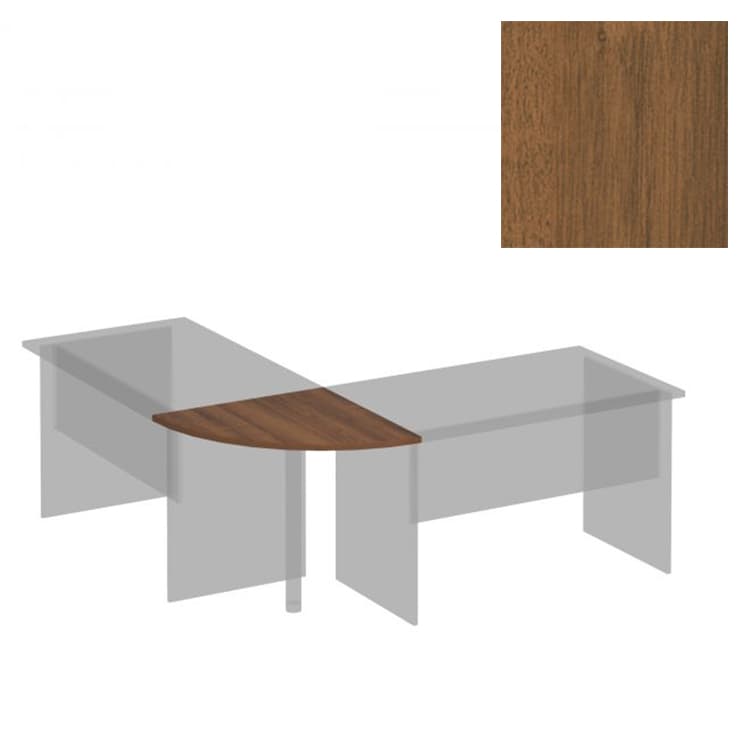 Угловой сегмент Юнитекс Комфорт К.205 ОФ (75x75x2.5) французский орех