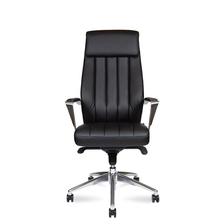 Кресло офисное Norden Madrid L340HCA-Black (черная экокожа)