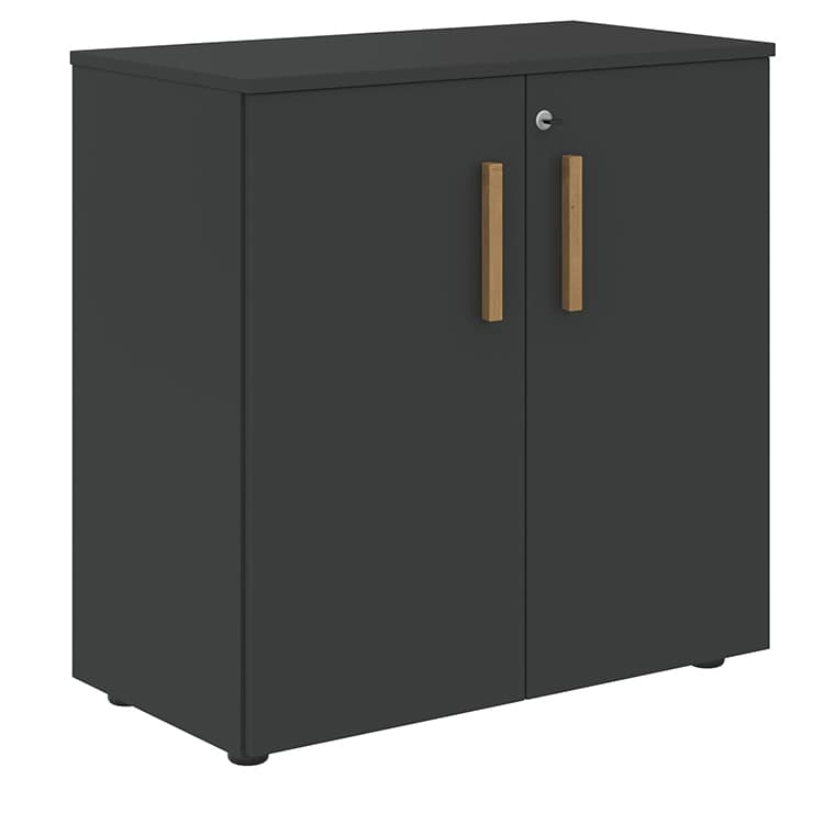 Шкаф с малыми дверьми и топом Skyland FLC 80.1(Z) черный графит/черный графит 802х429х818 FORTA