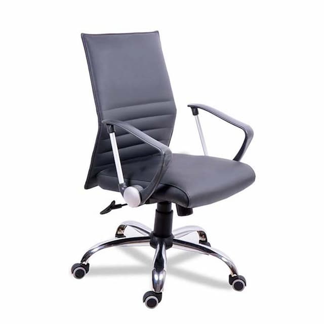 Кресло для руководителя Мирей РС 900 хром короткий, кожзам