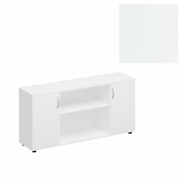 Шкаф комбинированный низкий Юнитекс Комфорт К.528 БП (154x38x75) белый премиум