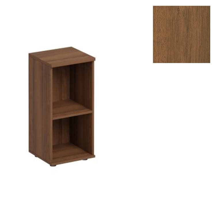 Стеллаж низкий узкий Юнитекс Комфорт К.422 ОФ (40x38x84) французский орех