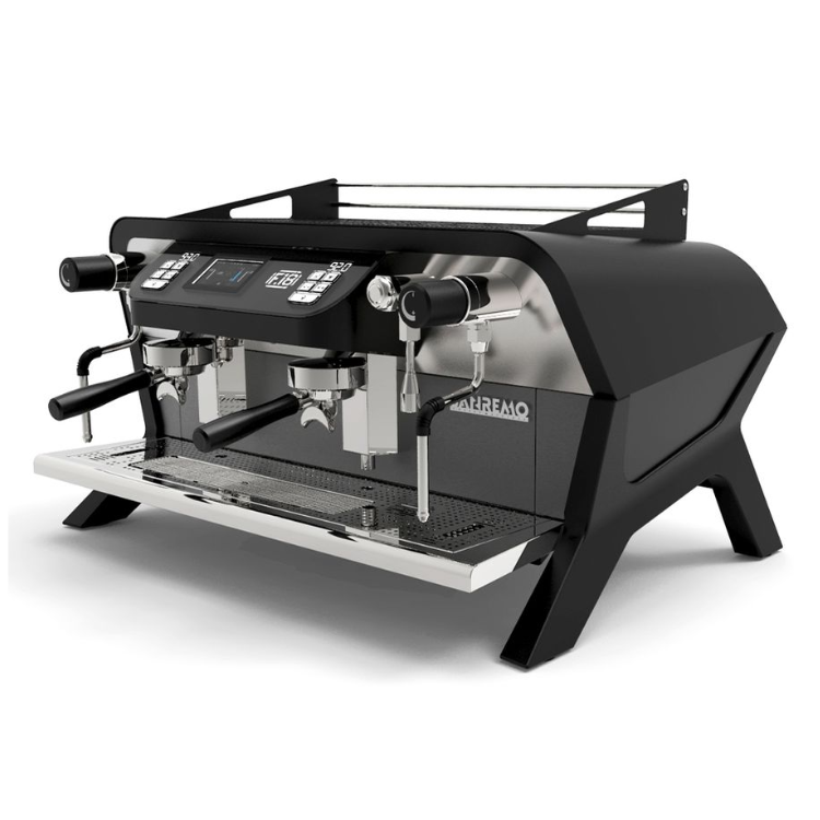 Кофемашина Sanremo F18 2 высокие гр. чёрная матовая