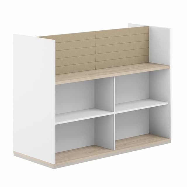 Стеллаж-комбо 1238 двухсторонний Norden Allegro AG.254.400.664.BG с экраном тканевым высоким