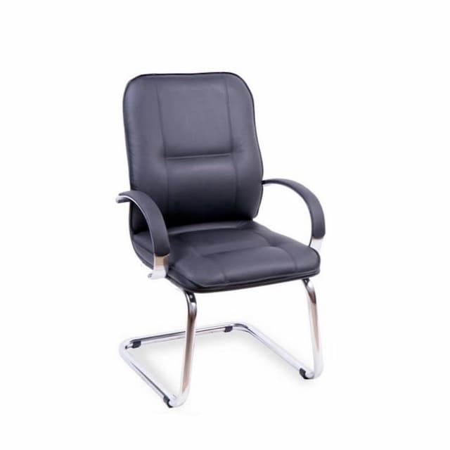 Конференц кресло Мирэй Филадельфия короткий хром конференц, кожзам