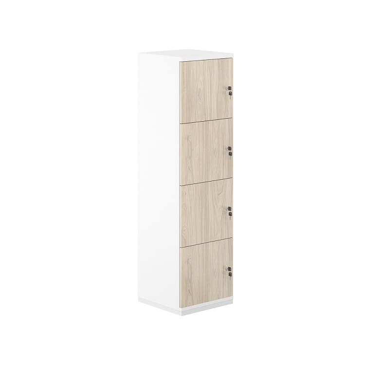 Шкаф-локер 4 ячейки Norden Allegro AG.231.WH.WH.AR