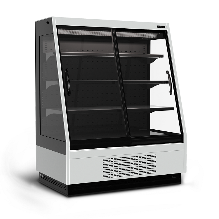 Витрина холодильная Carboma Cube 2 F16-08 VV 1,3-1 STANDARD фронт X1 (версия 2.0) 0430