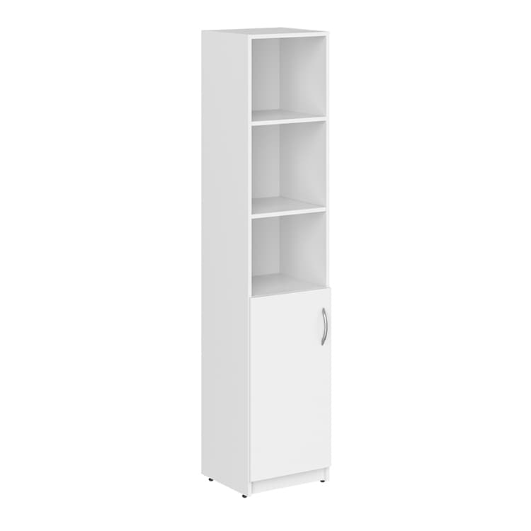 Шкаф колонка с глухой малой дверью Skyland SR-5U.5(L) белый 386х375х1815 SIMPLE
