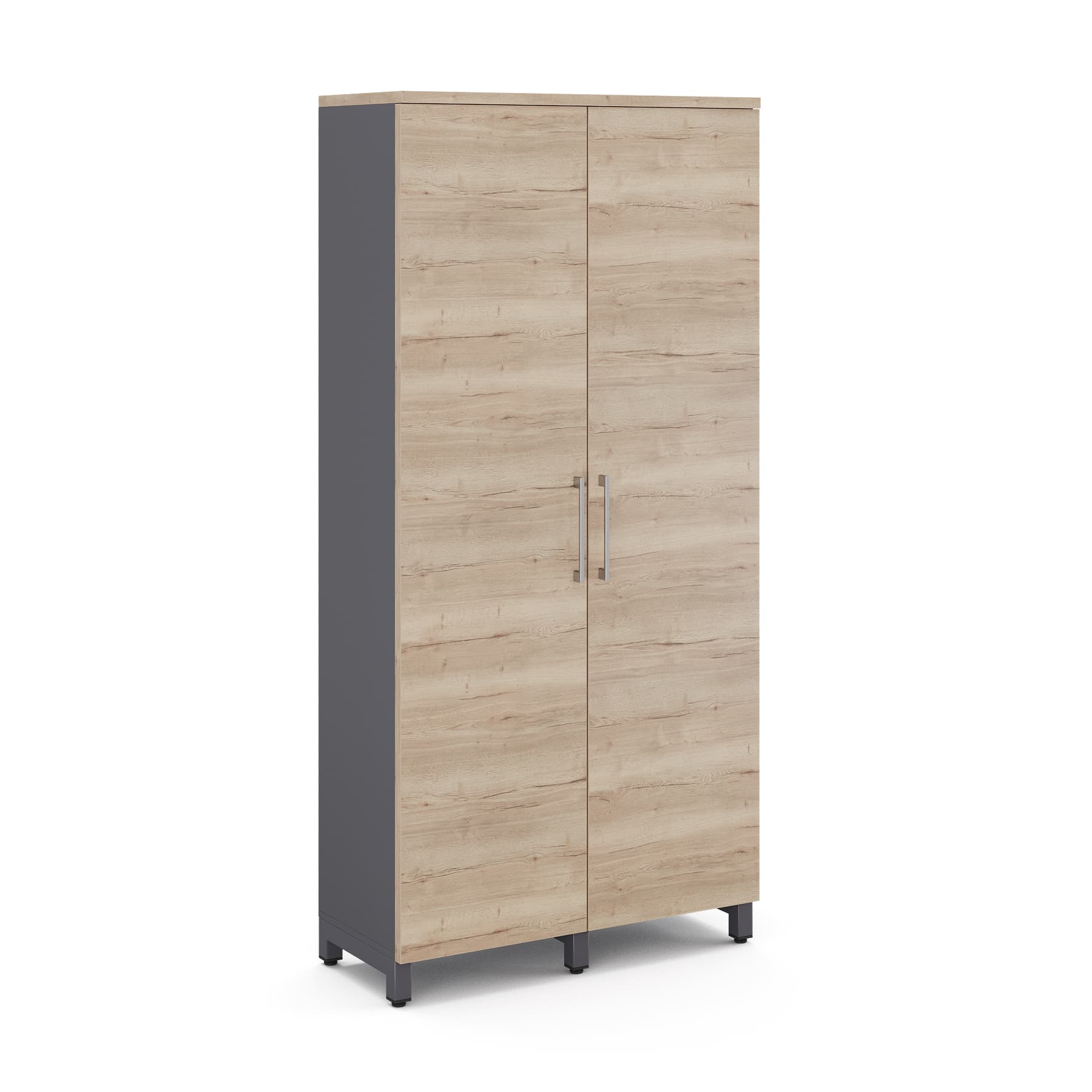 Шкаф распашной Kobor HR/5-90/40/M graphite/natural