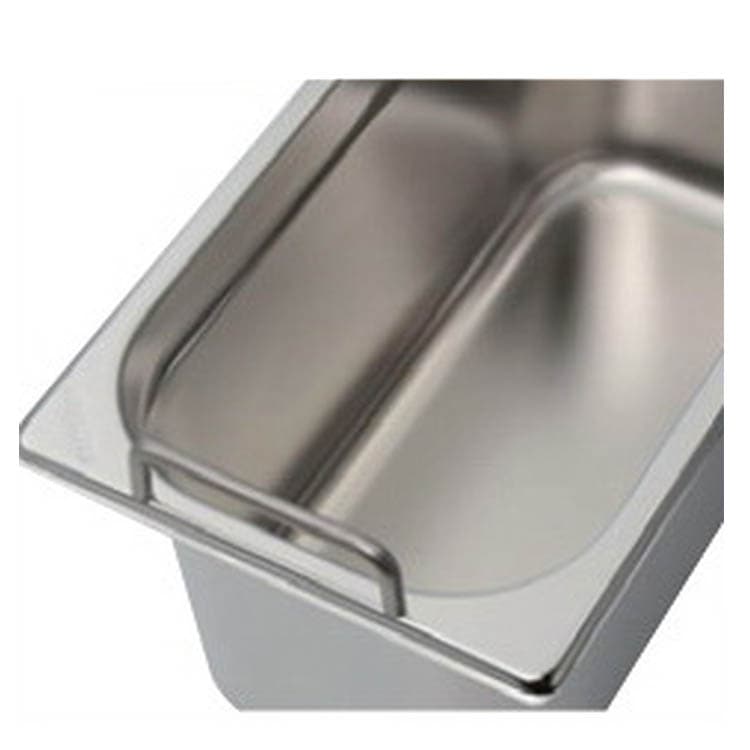 Гастроемкость GN1/3-150мм, прямые вертикальные сварные ручки Inox Macel 13150+MAVE