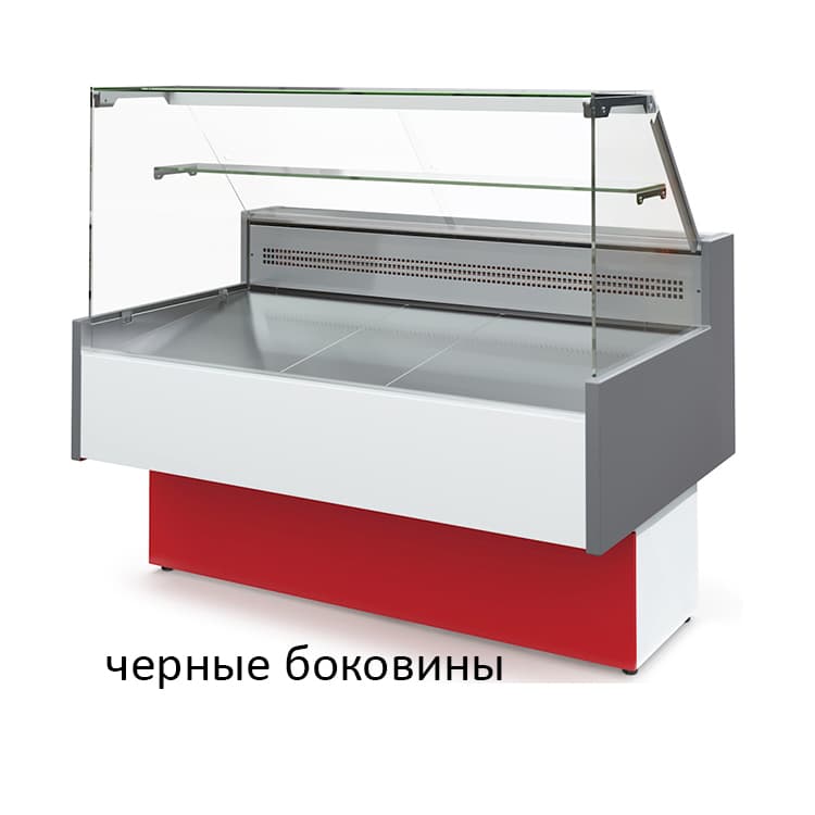 Витрина холодильная МХМ ТАИР ВХС-1.5 Cube (черные боковины)