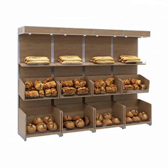 Нейтральная пристенная витрина Полюс CARBOMA S6-22 10