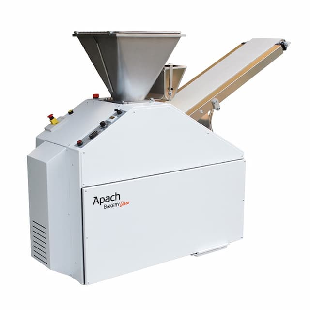 Тестоделитель вакуумный APACH BAKERY LINE SDT120 SA  с теф. бункером, системой доп. смазки, приводом конв-ра