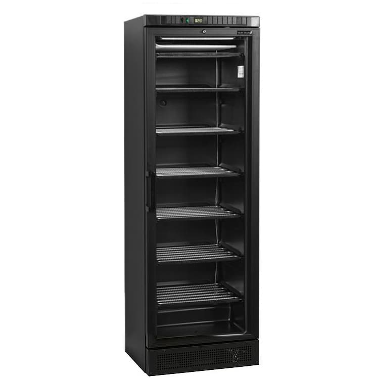 Шкаф морозильный со стеклом TEFCOLD UFSC370G BLACK